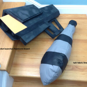 styrofoam rocket launcher and a tai