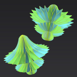 variants in honeycomb paper outline